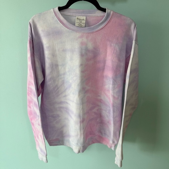 Dreamsicle Tops - Creamsicle Women’s Tie-Dye Sweatshirt in Pink and Purple